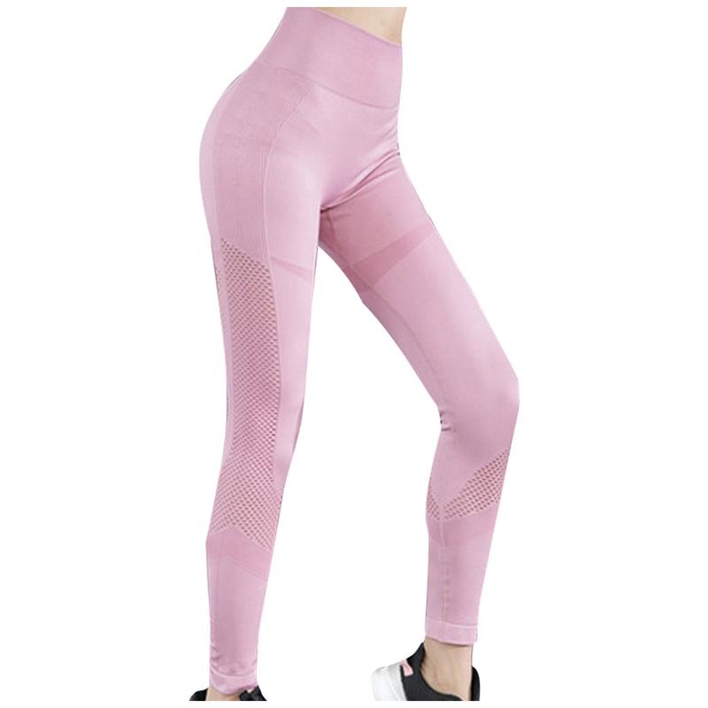 

Women Breathable Quick-Drying Fitness Pants Stretch Yoga Trousers Sweatpants Women Yoga Pants Leisure Fitness Pantalones #DM, Black