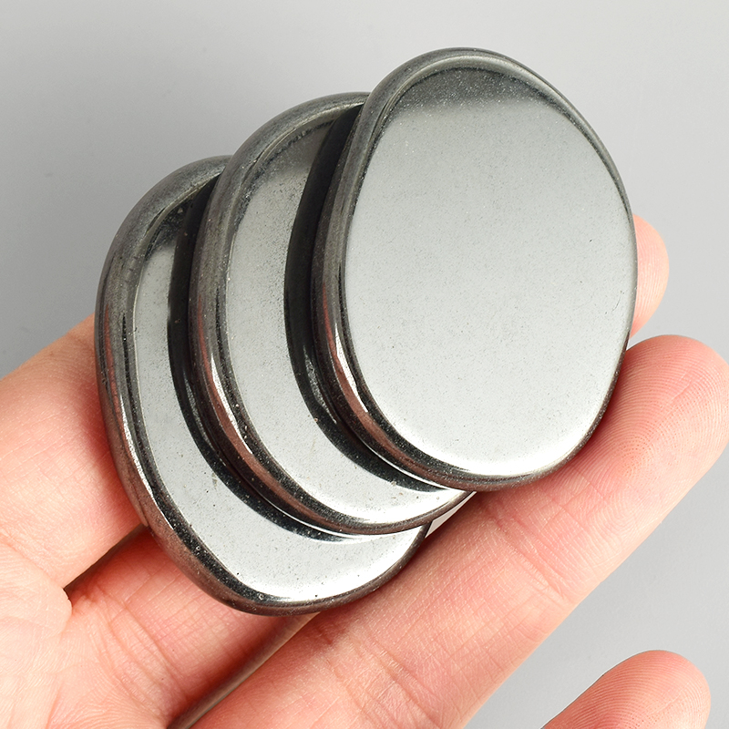 

7pieces/lot Big Size Natural Hematite stone 45x35x7 mm Palm stones Tumbled stone Crystal Reiki Quartz Healing Chakra Aventurine