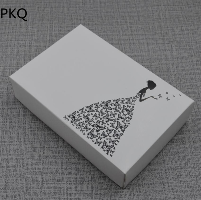 

10pcs Hot Sale Wedding Favor Gift Box White Kraft Paper Box with Cover Large Gift Cardboard DIY Packaging 18x12x4cm