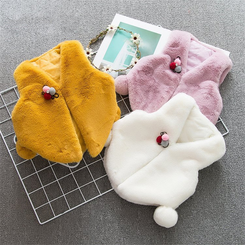 

Winter Baby Girls Vest New Cotton Fleece Warm Kids Vest Girl Waistcoat Children Coats Jackets Outerwear Boys Waistcoats, Pink