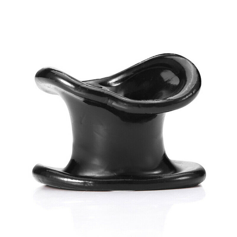 

Men Male Scrotum Squeeze Ring Chastity Cage Stretcher TPE Enhancer Delay Ball
