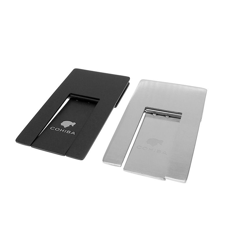 

Wholesale Practical Ashtray Gadgets Silver Stainless Steel Foldable Stand Showing Portable Cigar Ashtray Holder for Smokers