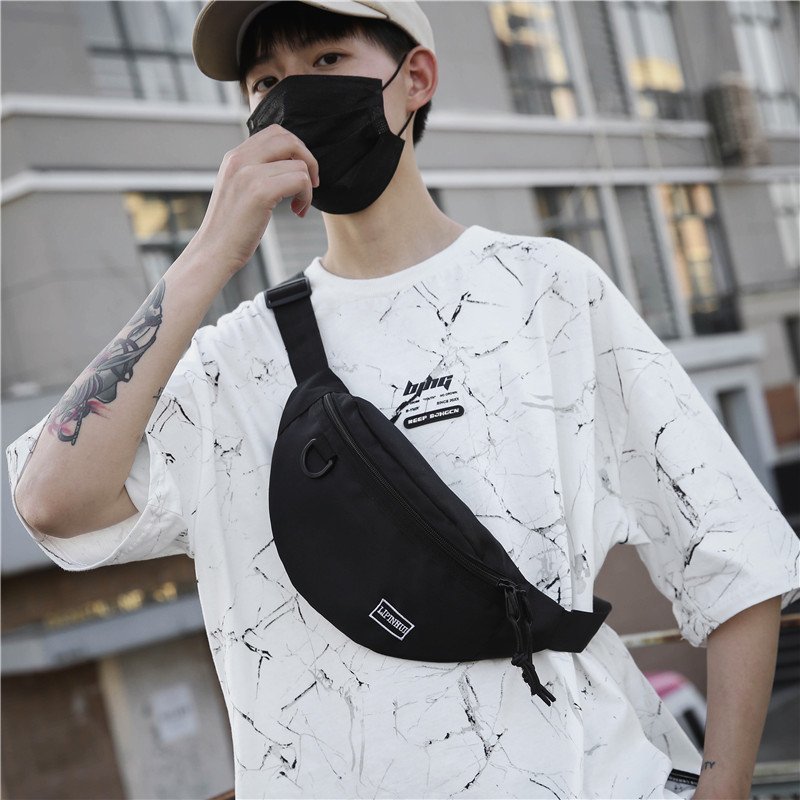 

Men Casual Chest Pack 2020 New Travel Pouch Women Belt Bag Crossbody Bag Hip Waist Pack Unisex Pillow Bags Men Phone Pouch, Sky blue