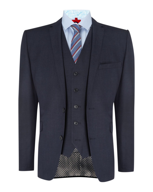 custom made! New hand-cut lapels double button men's slim slimming business suit set party wedding high-end men's tuxedo (Jacket+Pants+Ves