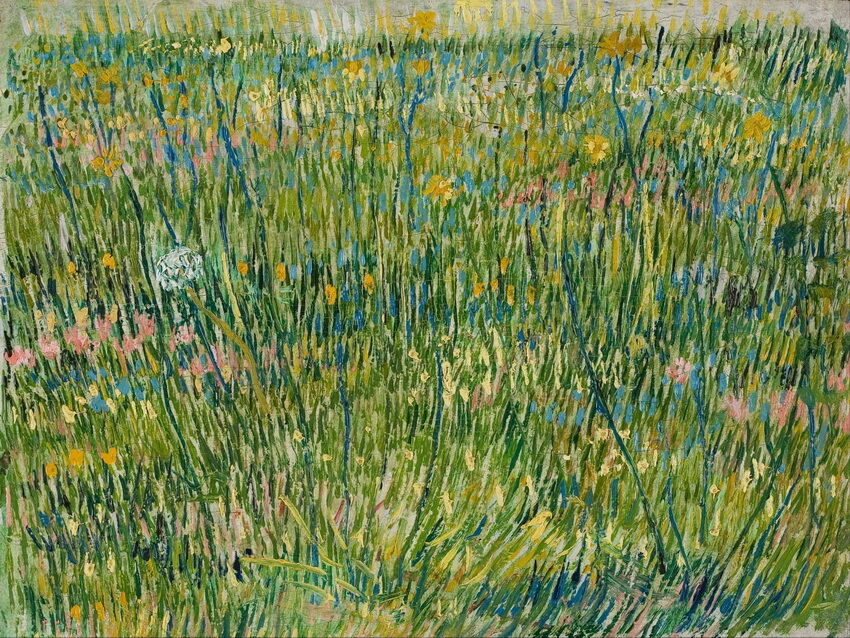 

Vincent Van Gogh Patch of grass Wall Art Home Decor Handpainted &HD Print Oil Painting On Canvas Wall Art Canvas Pictures 190917