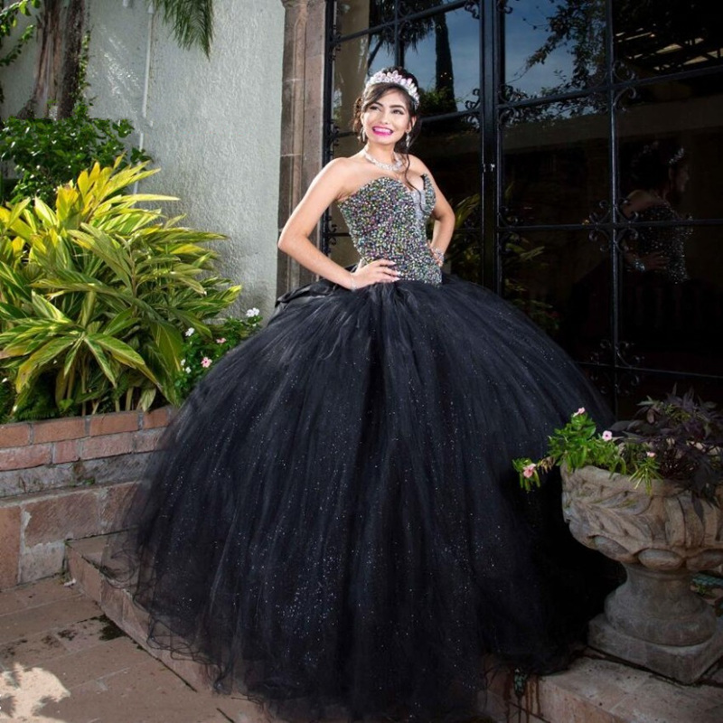 

2019 Sexy Crystal Ball Gown Quinceanera Dresses Lace Up Plus Size Sweet 16 Dresses Debutante 15 Year Formal Party Dress BQ152, Blue