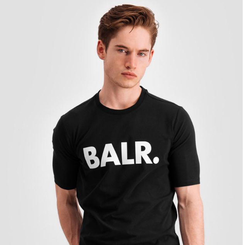 

NL brand European Size s- BALR. summer BXXR Original high quality Shirt balr cotton Men's T-Shirts Luxury Round Bottom Long Back Short sleeves, White