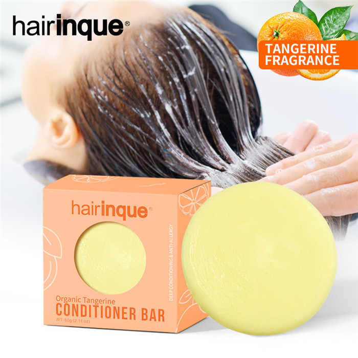 

HAIRINQUE Organic 4 different fragrances handmade hair conditioner bar solid conditioner portable for traveling hair care 6pcs
