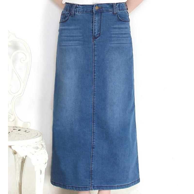 denim long skirts online