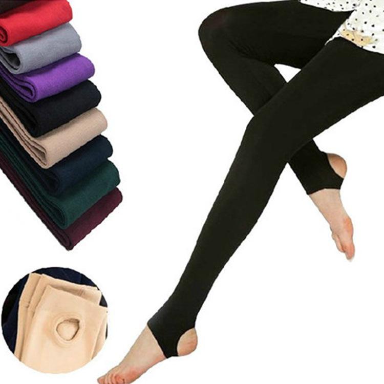 

Cheap Fashion Warm Woman Fleece Leggings Winter Elastic Black Red Grey Slim Fit Sexy Girl Leggings Casual Cheap ankle-length Legging, Purple