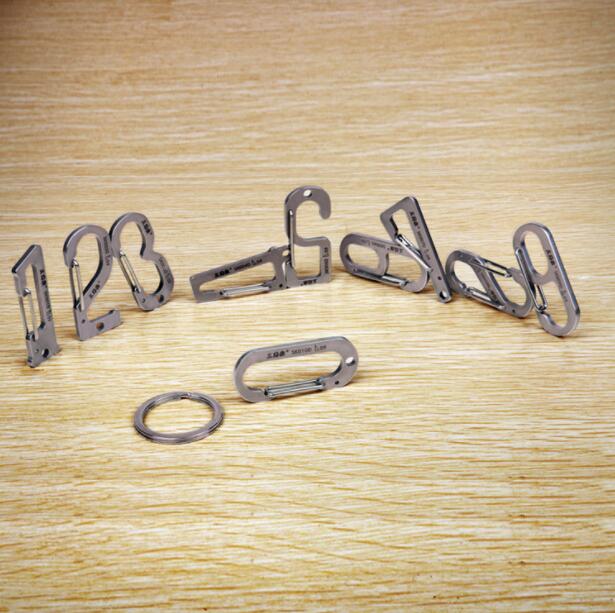 

9 style Split Key Ring Chain Split car Key Creative waist hanging Silver Gold Guqing Color Metal Split Keychain Ring Parts Multifunctio C830