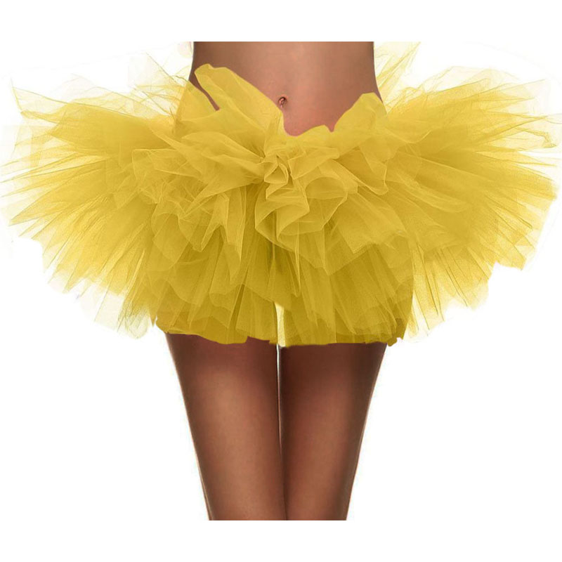 

Fashion Sexy Women Adult Dancewear Tutu Pettiskirt Princess Mini Skirts -OPK, Black