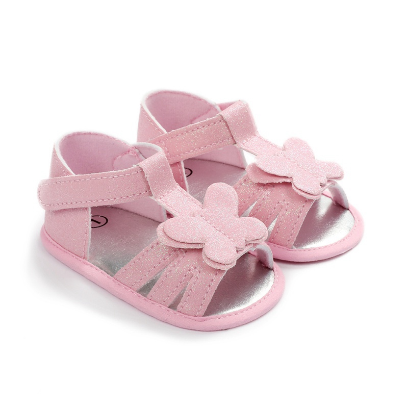 

Summer Baby Girl Sandals Newborn Baby Cute Butterfly Soft Soled Princess Fashion Infant Girl PU Sandals Shoes