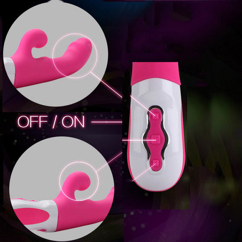 Triple Vibrating Anal Plug Silicone Erotic Vibrator Female
