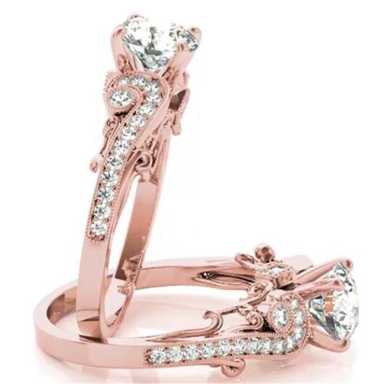 

Fashion Princess Princess Engagement Ring Micro Zirconium Stone Ring Woman Ornaments