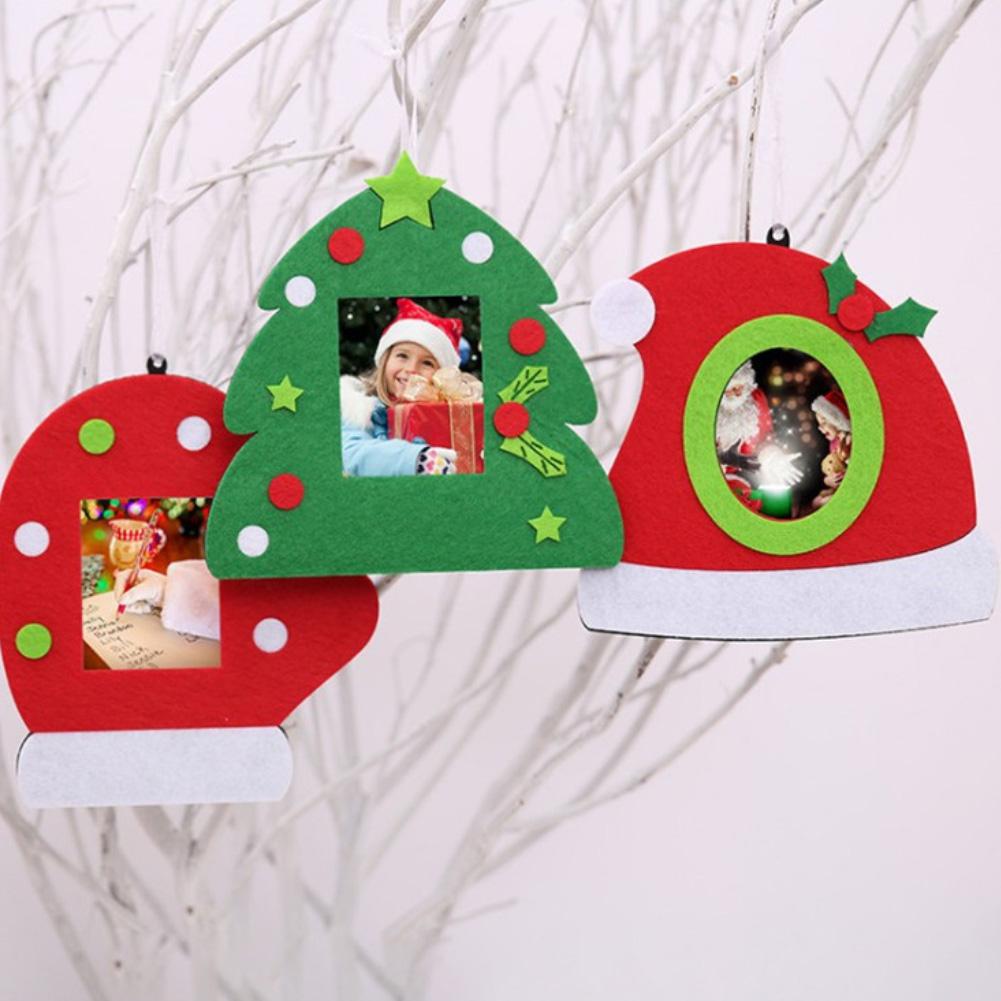 

Christmas Tree Hat Glove Shape Photo Holder Frame Home Office Desktop Xmas Decor Gift