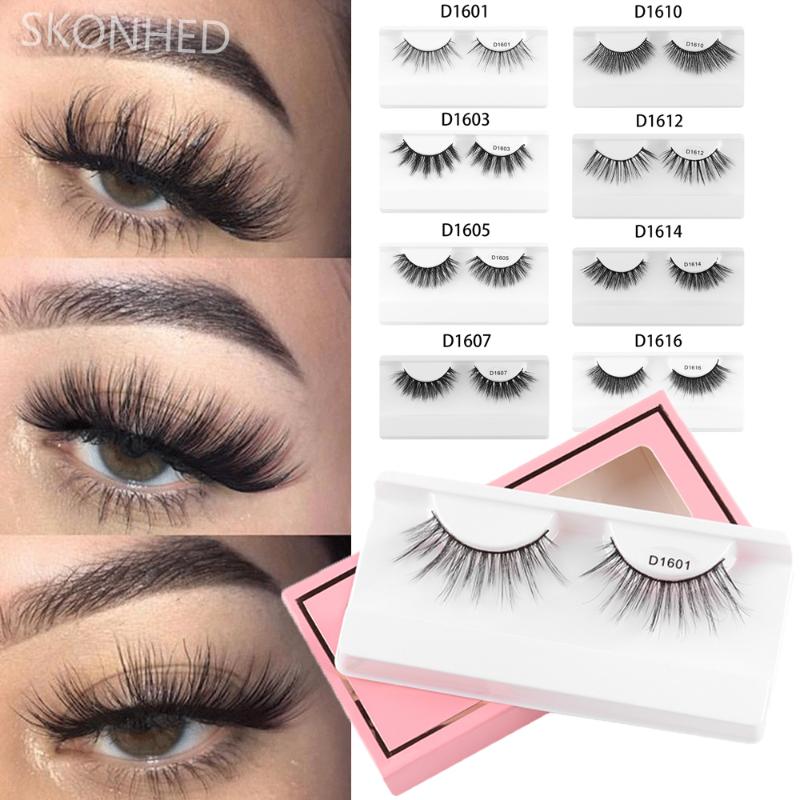 

New 3D Soft Faux Mink Hair False Eyelashes Crisscross Long Natural Wispy Fluffy Lashes Multistyles Handmade Eye Lash Extension