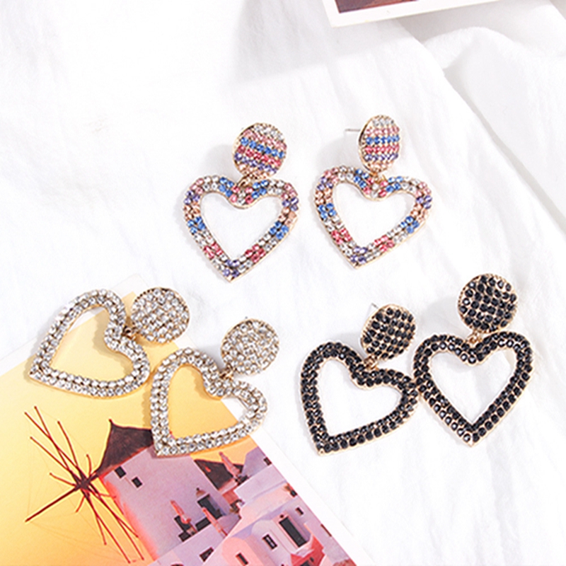 

High Quality Heart-shaped Earrings Temperament Fashion Earrings Korean for Women Tassel Simulated Pearls Dangle Earring