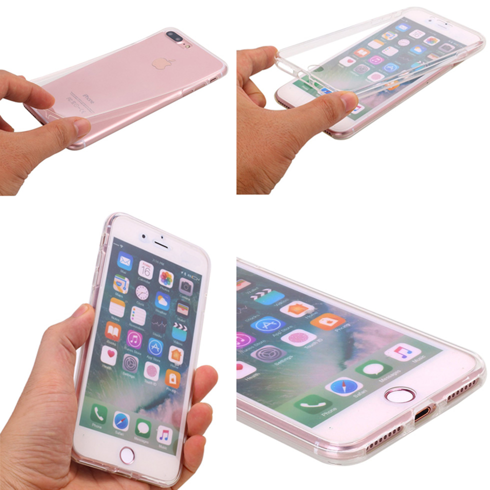 

360 Full Clear Case For Samsung Galaxy S6 S7 Edge S8 S9 S10 Plus Note 4 5 8 9 10 Pro Soft Silicone Phone Cover Coque, Gold