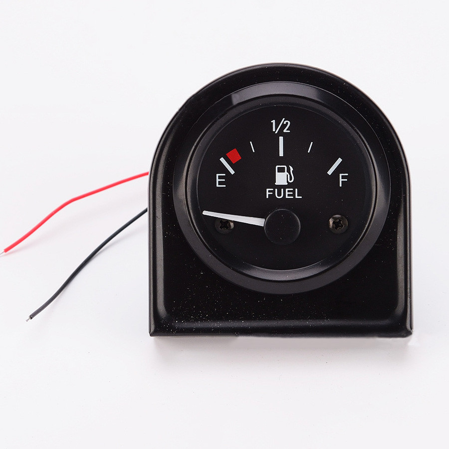 perfk Indicador de Nivel de Gasolina de 52 mm LED de Iluminaci/ón Sensor de Combustible Autom/ático