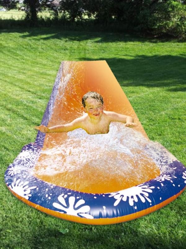 

Lawn Water Slides Pools individual Water Slide Fun For Kids Summer PVC Games Center Backyard Outdoor Children Adult Toys