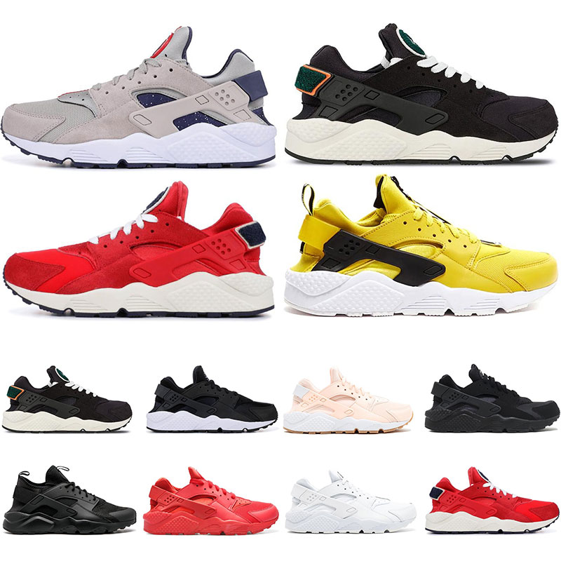 

Huarache 4.0 1.0 Classical Triple White Black VARSITY JACKE mens womens Huarache Shoes sports Sneaker Running Shoes size 36-45, Triple black 1.0