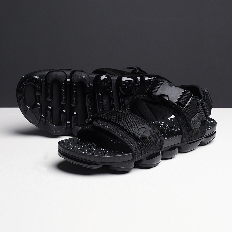 

Casual Men Sandals Shoes Sandal Mens Sandles Outdoor Breathable Comfort Slip on Plus Size Open Shoes Sandalias Hombre EVA D045, Black