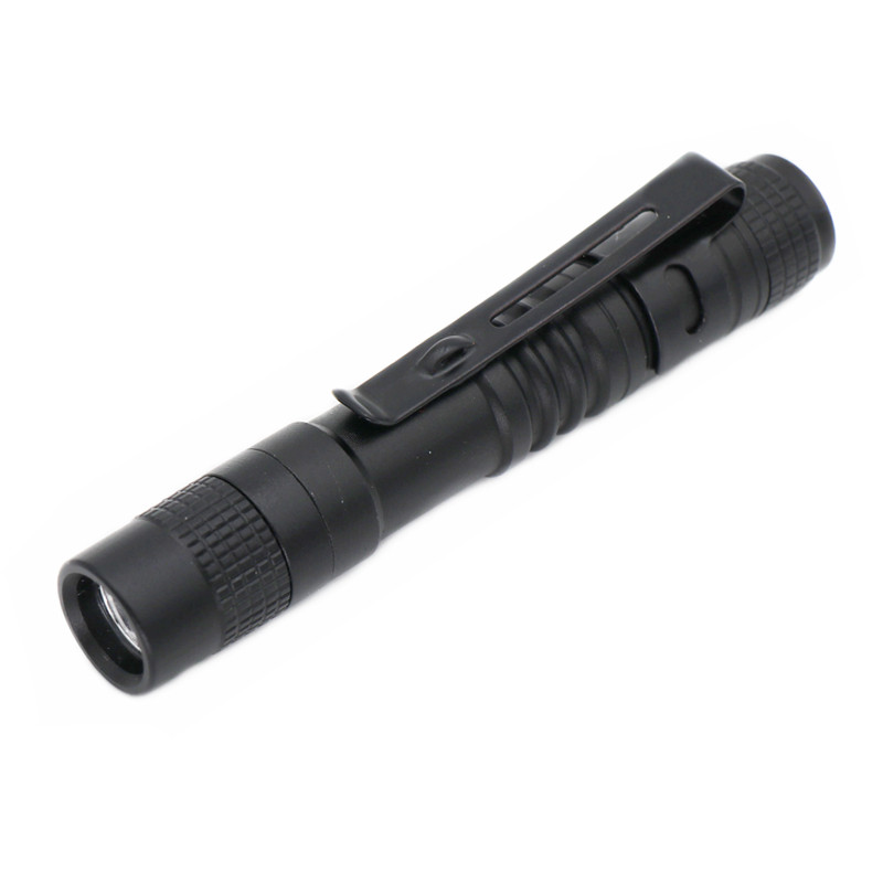 

2000LM Mini Portable Small Pen Holder LED Flashlight Night Walking Lighting Car Repair Work Torch Aluminum Alloy