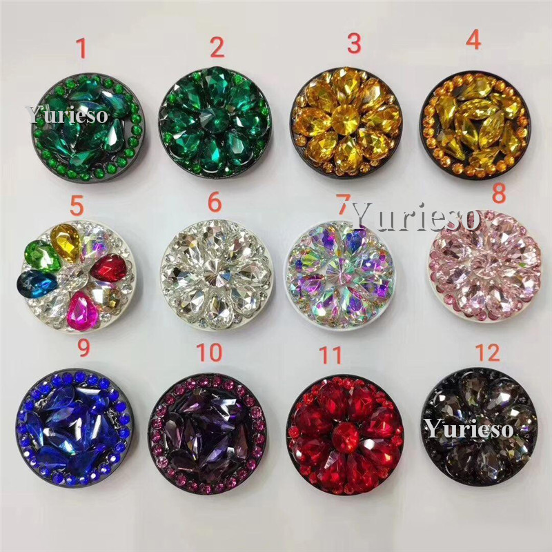 

Bling Universal Cell Phone Holder With diamond Real Expandable Grip Stand 360 Degree Finger Holder for iphone xs max Cheap, Mix 12 color