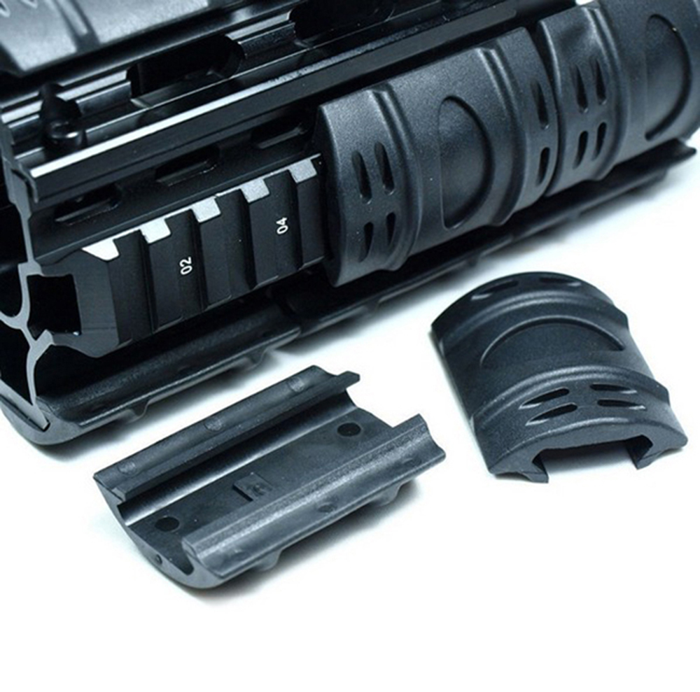 

Tactical Picatinny Hand Guard Quad Rail Covers Rubber Weaver Rail Covers 60pcs/lot Rubber Material Black.