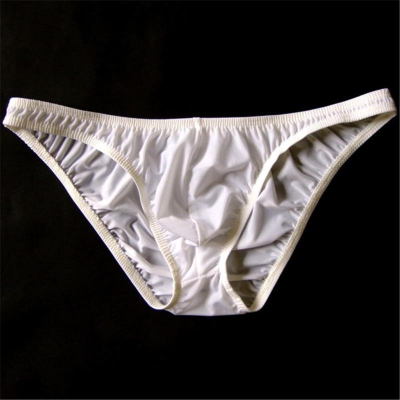 

Simple Low Waist Mens Ice Silk Briefs Transparent Breathable U Convex Underwear Thin Nylon Mens Underwear China Calzoncillos, Black