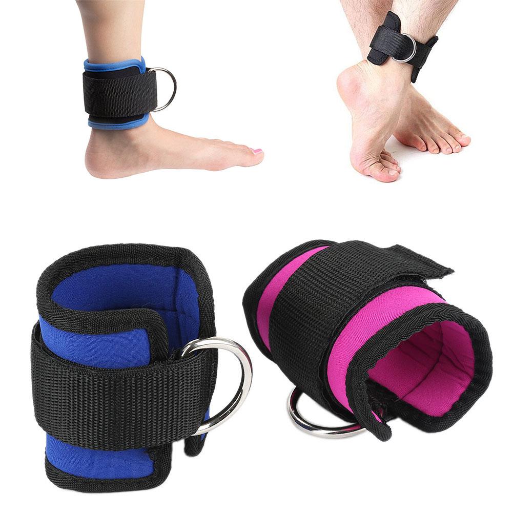 Cheville Twin D-Ring Cheville Sangle gymtraining Jambe Poulie Haltérophilie Cheville Sangles