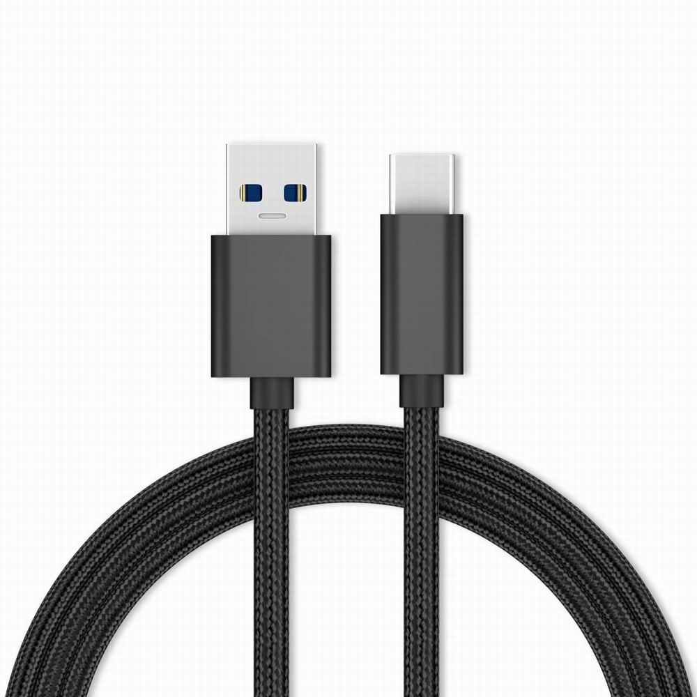 

USB3.1 Type-C Data Cable For Samsung S8 Plus Huawei P10 P9 Mate 9 Xiaomi mi6 mi5 Cables Charger, Black