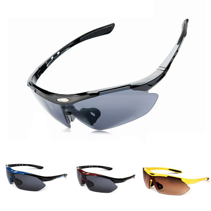 Light Brown Outdoor Sport Cycling Bicycle Bike Riding Sun Glasses Eyewear Goggle UV400 Lens