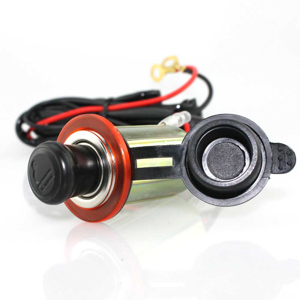 CAR 24V Single Waterproof Cigarette Lighter Auxiliary Power Socket Car Motorbike-image-468623381