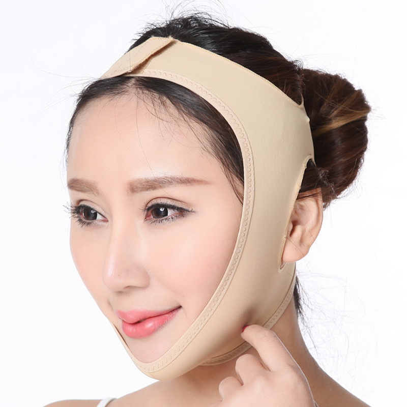 

Fashion Mask Face Thining Band Facial Thin Face Mask Slimming Bandage Skin Care Belt Shape And Lift Reduce Double Chin, Red