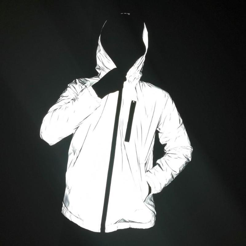 

2020 New Women Reflective Jacket Men Girls Light Glowing Jackets Boys Hip Hop Streetwear Skateboard Waterproof Outwear Hoodies