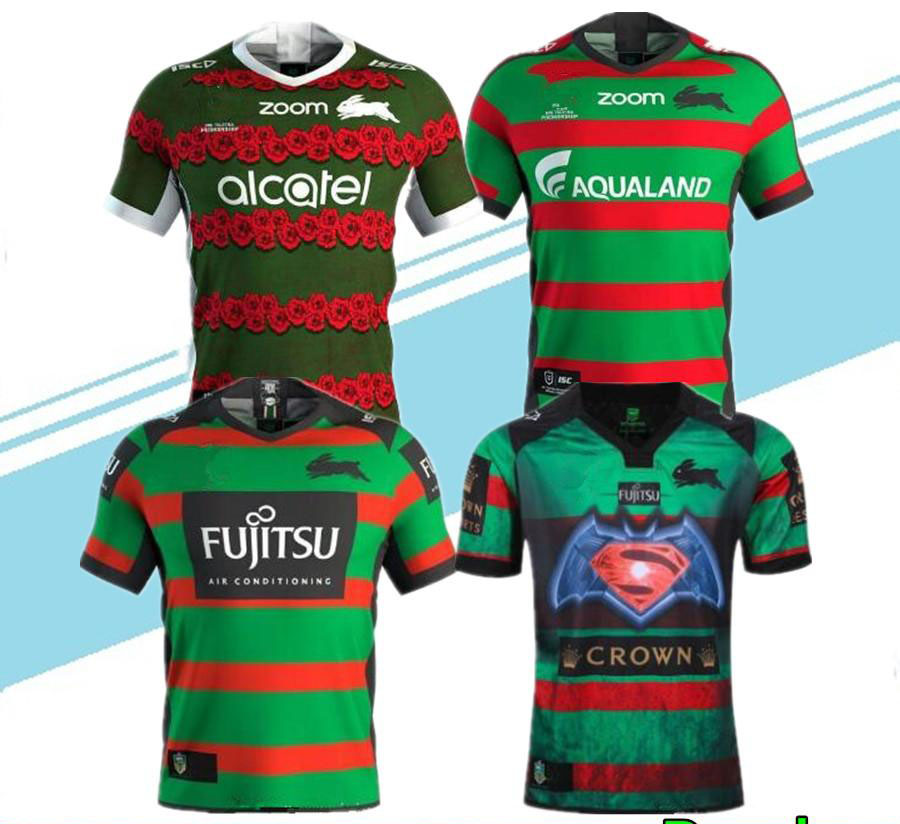 

New 2019 2020 South Sydney Rabbitohs football shirt 18 19 20 ANZAC rugby Jerseys shirt Australia rugby shirts