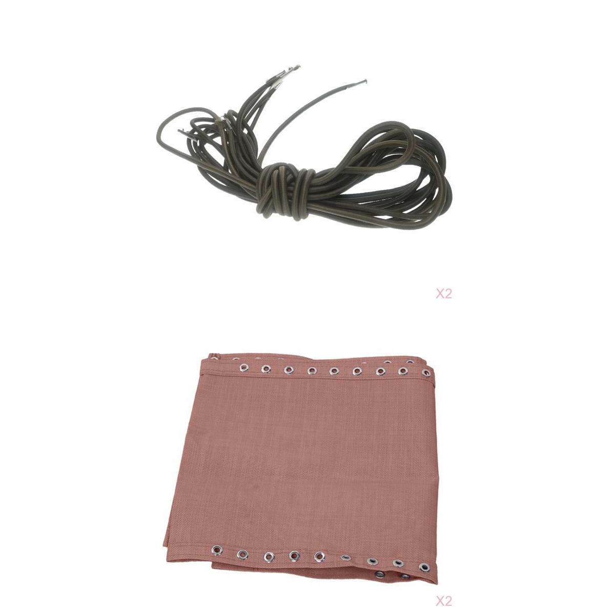 

2 sets replacement fabric cloth with coffee laces for garden lounge benches