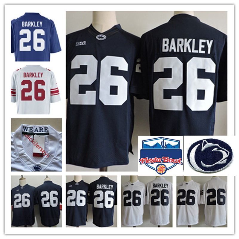 

Mens NCAA Penn State Nittany Lions Saquon Barkley College Football Jerseys #26 Saquon Barkley Jerseys, Black;red