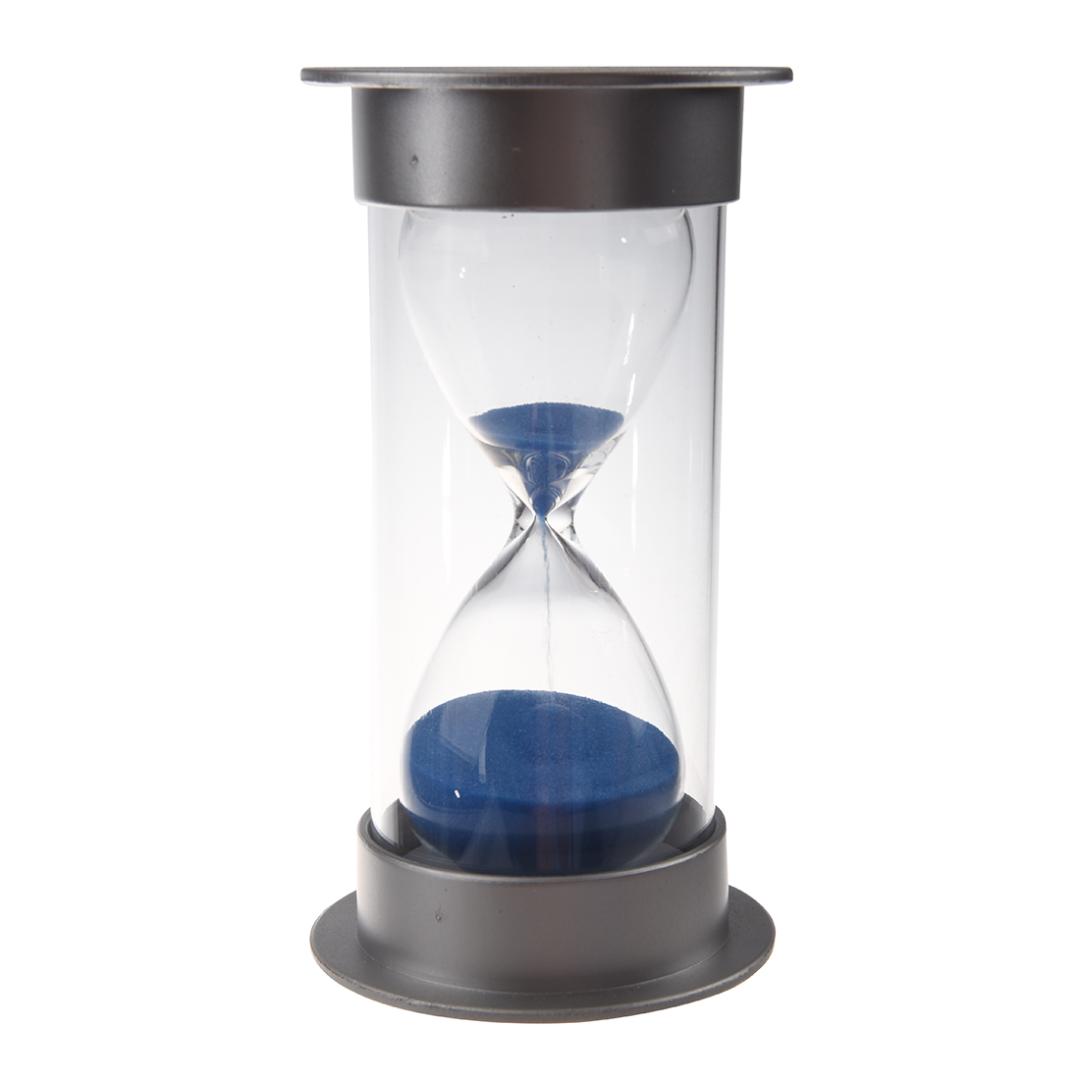 

Fashion-Plastic Crystal Sandglass 15 Minutes Sand Clock Decoration Sandglass Timer blue