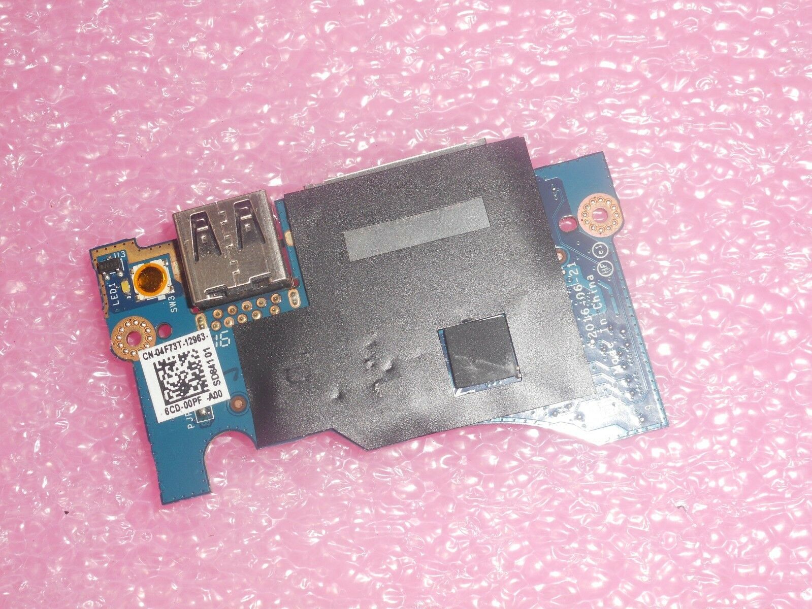 

FOR GENUINE DELL XPS 13 9360 USB SD CARD READER POWER BUTTON BOARD 4F73T 04F73T LS-D841P