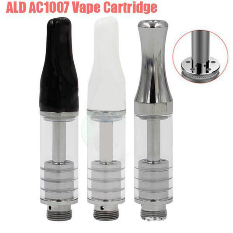 

AC1007 catridges Vaporizer Bottom oil hole design Ceramic Coil Vape Cartridges Pryex Glass tank Thick Oil Atomizer for vape pen
