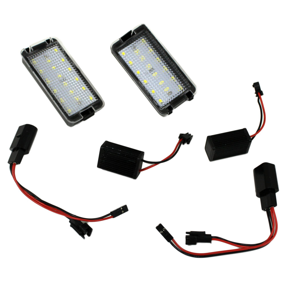

2x Canbus 18LED License Plate Light Car Number Plate Lamp for Seat Altea Arosa Ibiza 1997-2008 Cordoba 1993-2008 Leon 1999-2005 Toledo III
