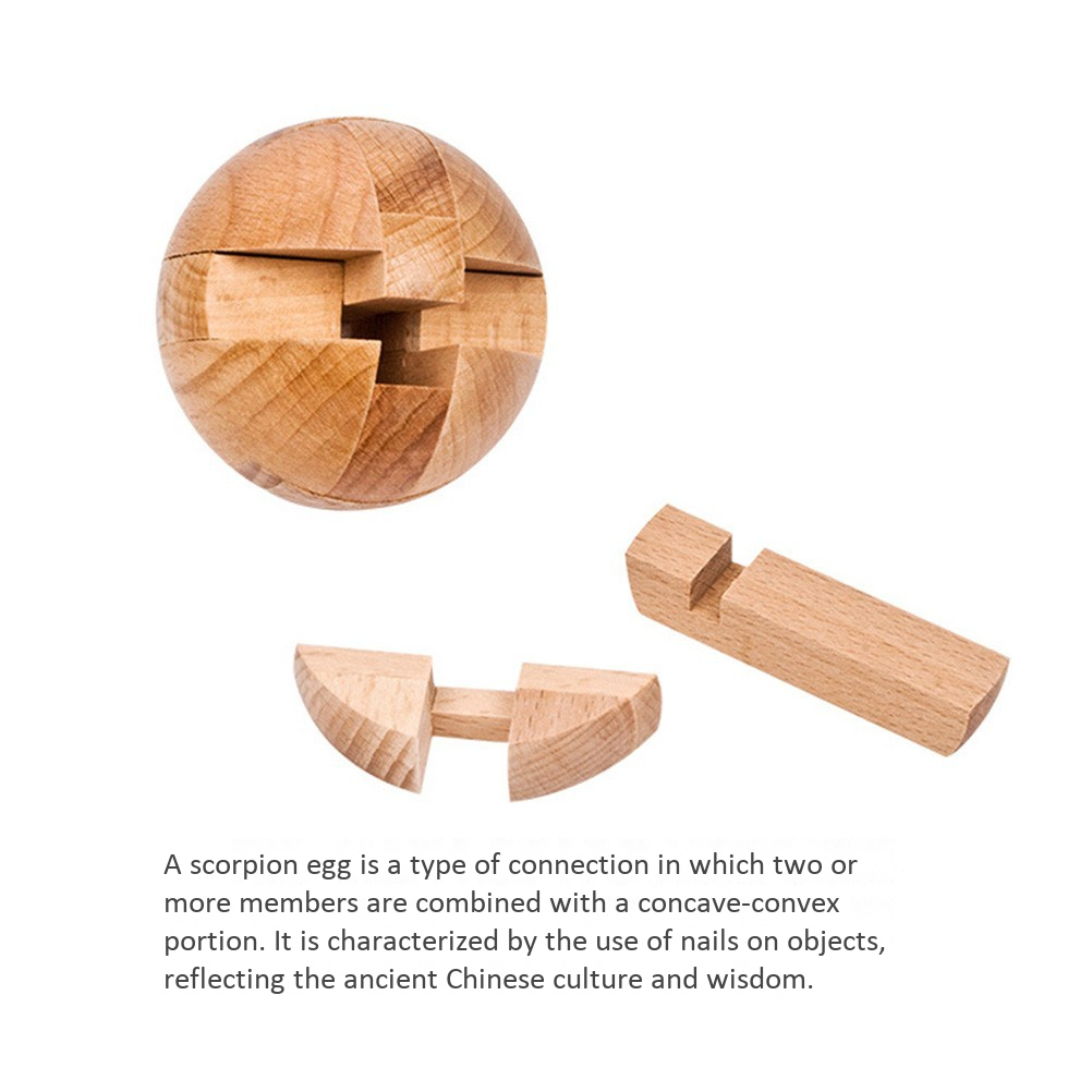 puzzle esfera de madera
