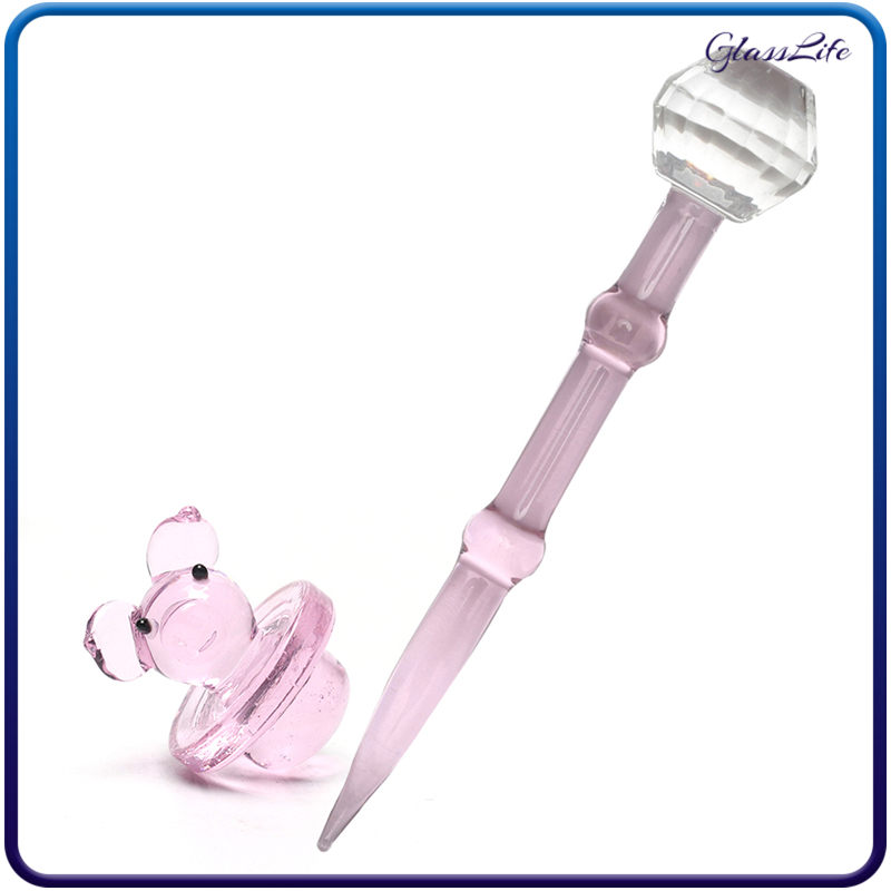 

Glass Bongs Dab Tool Kit Smoking Water Pipes Hookahs Wax Curving Dabber Cute Cactus Carb Cap For Domeless Quartz Banger Nails Enails Oil Rig