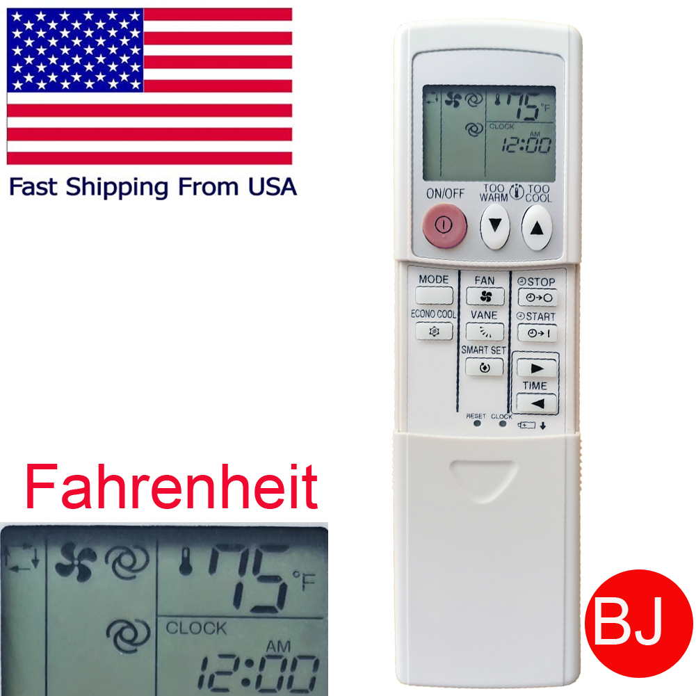 

Replacement for Mitsubishi Electric Mr Slim Air Conditioner Remote Control MSZ-GL24NA-U1 MUZ-GL24NA Display in Fahrenheit ONLY