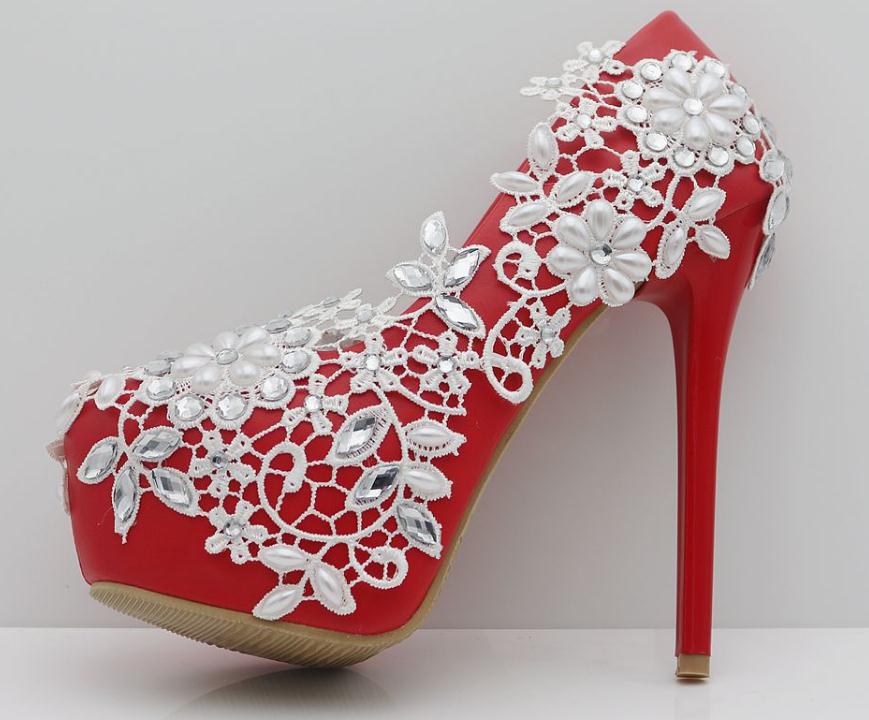 

2019 Women's shoes in Spring and Autumn with New style High heel fine heel round head waterproof table water drill@OP145348, White