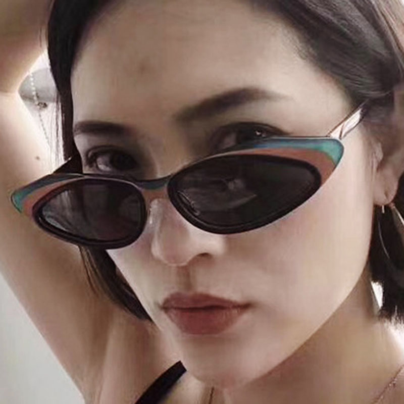 

Women Luxury Designer Sunglasses Mens Personality Small Sunglasses Ladies Fashion Color Shade Glasses Lady Eyeglasses Mirror, White;black