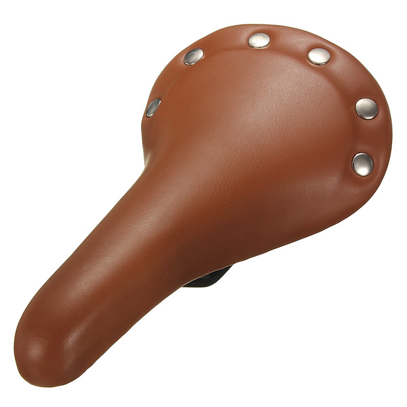 

Bike Saddles AD-Retro Design Bicycle Saddle Seat Rivet 27 X 15.5 Cm Brown